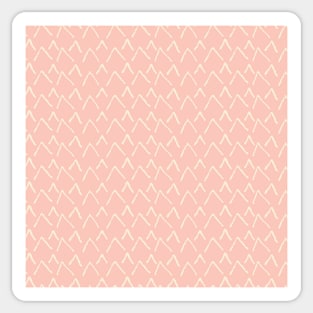 Pastel Pink Simple Mountain Pattern Sticker